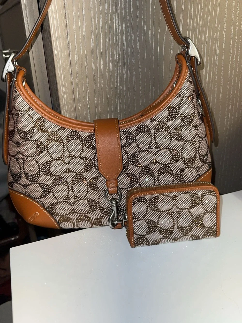 Coach Crystal Hobo bag with wallet - Picture 1 of 1